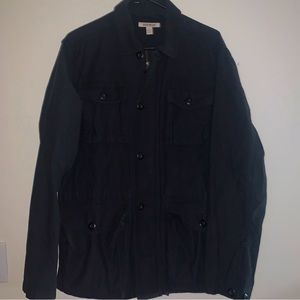 Goodthreads Men's Natural Barncoat Button Jacket Pockets Black Size Medium